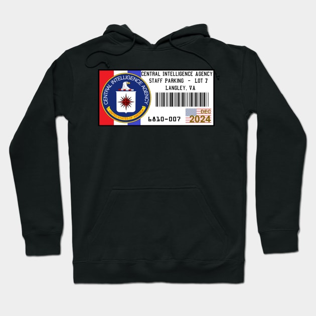 CIA Parking Permit Hoodie by Starbase79